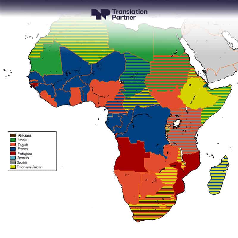 linguistic map of africa
