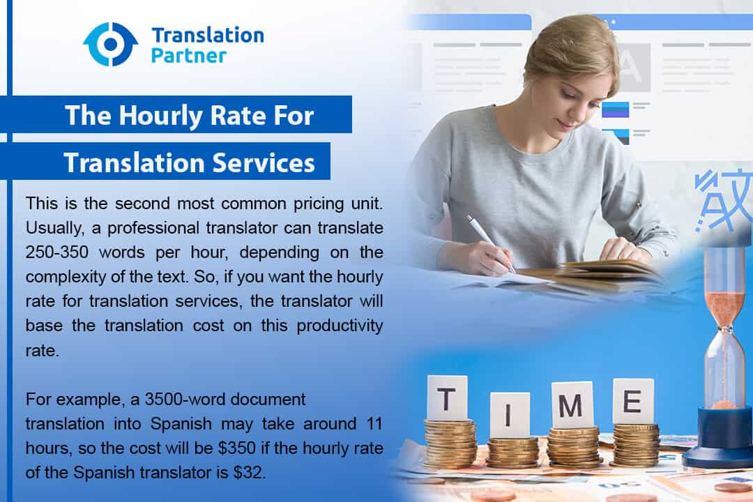 the hourly rate for translation services