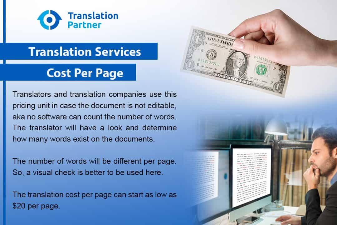 translation services cost per page
