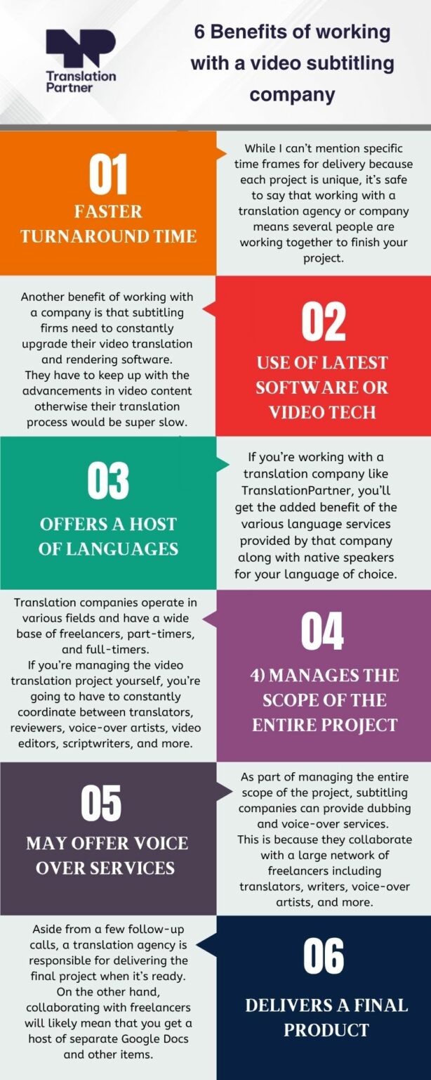 benefits of working with a video subtitling company