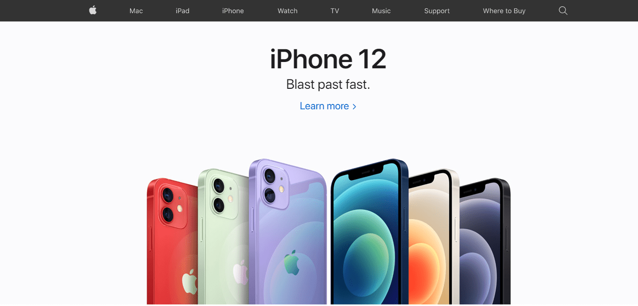 apple homepage