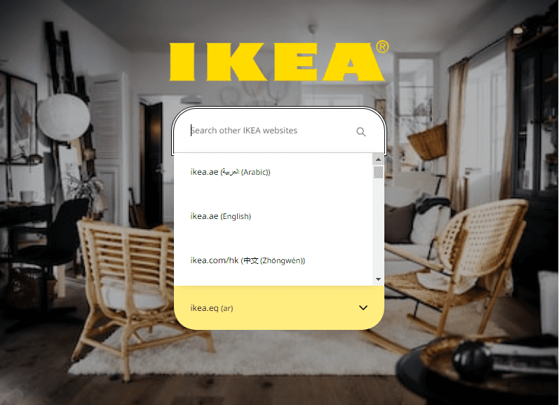 ikea language support