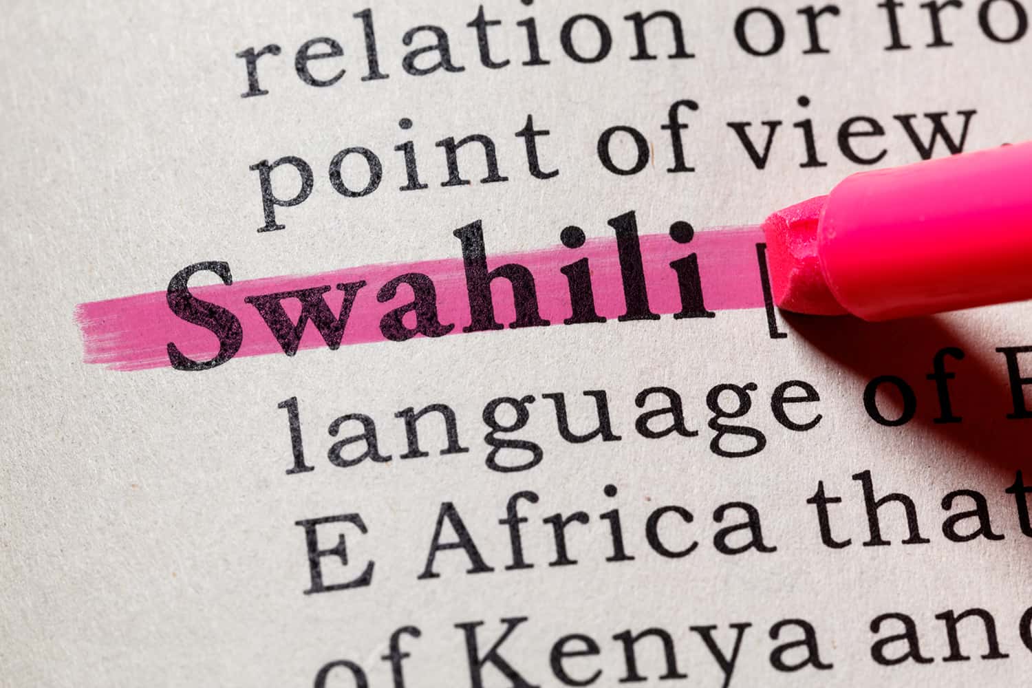 definition of swahili