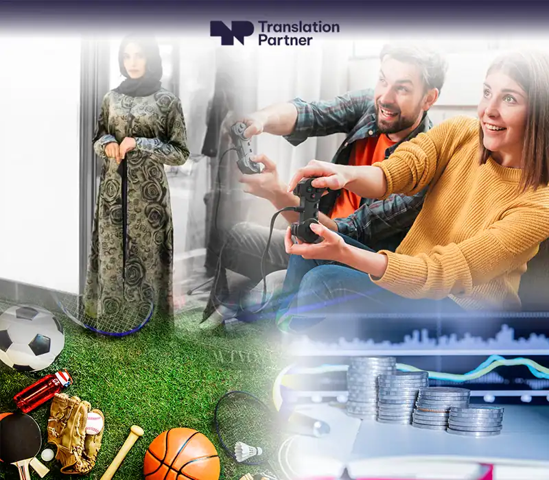 Sectors we collaborate with graphic featuring 'Translation Partner' for diverse industries.